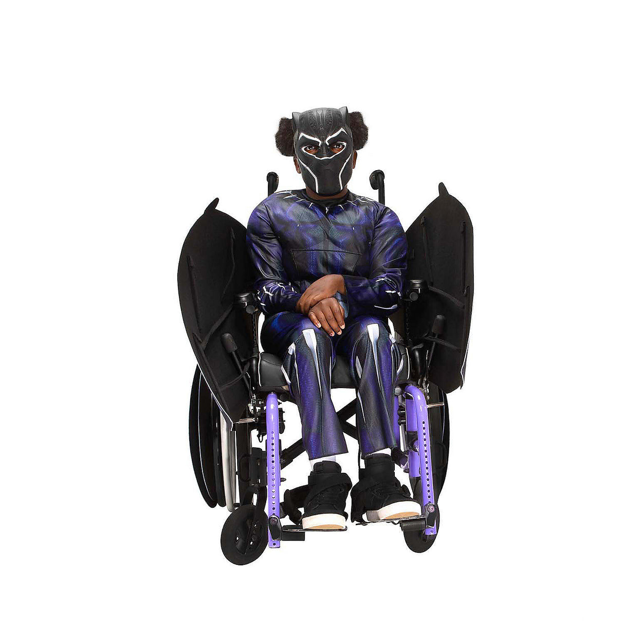 Marvel Black Panther Wheelchair Costume Accessory for Halloween Parties and Everyday Superhero Play
