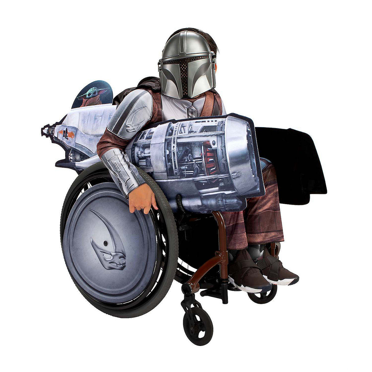 Star Wars The Mandalorian Wheelchair Costume Accessory for Halloween and Cosplay Events