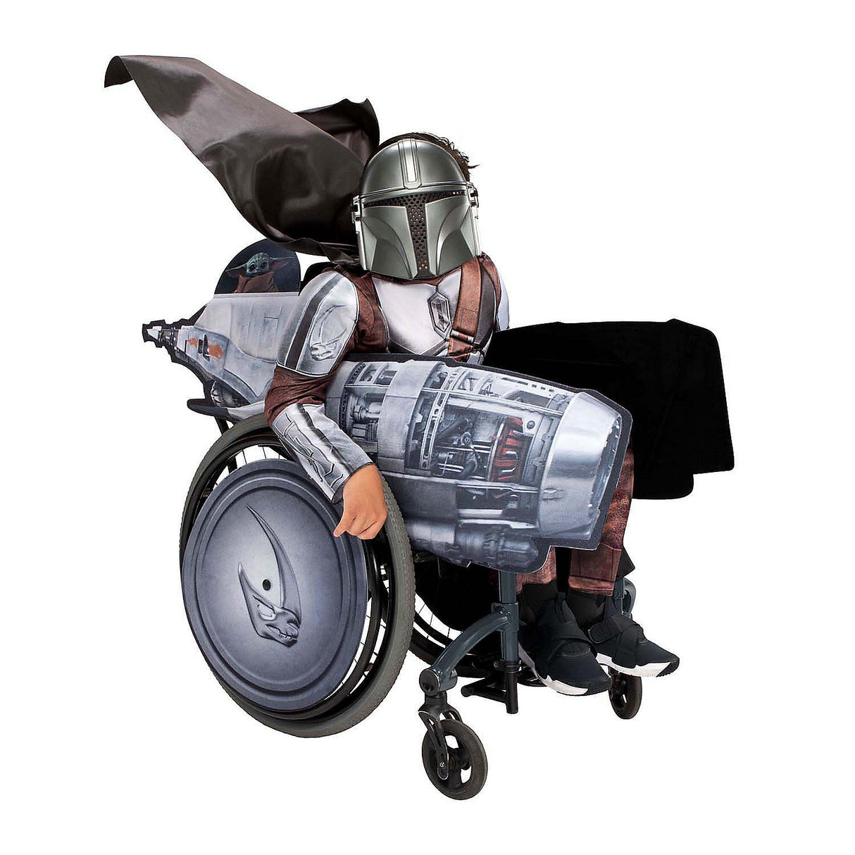 Star Wars The Mandalorian Wheelchair Costume Accessory for Halloween and Cosplay Events