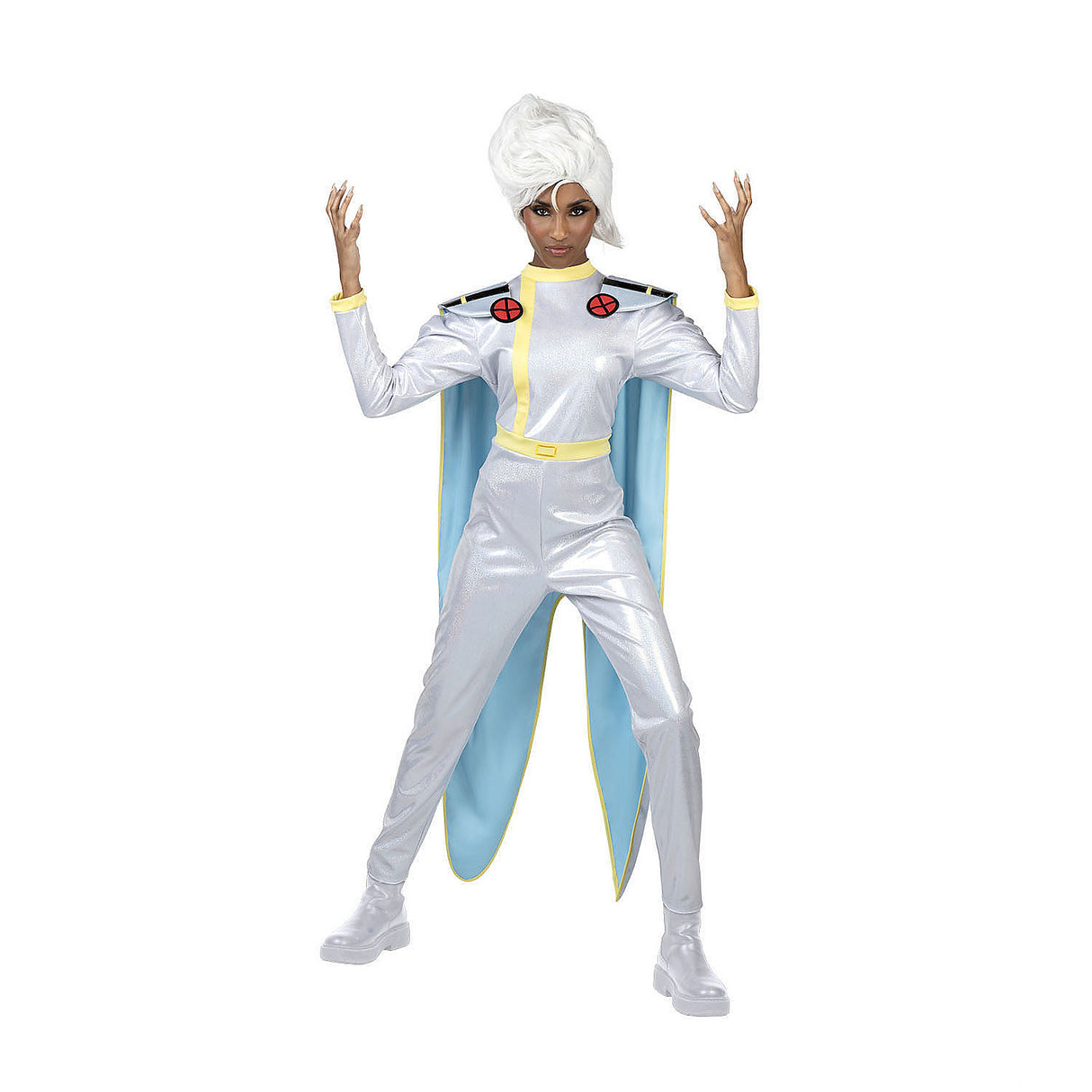 Classic X-Men Storm Jumpsuit Costume for Halloween Parties Comic Con and Superhero Events