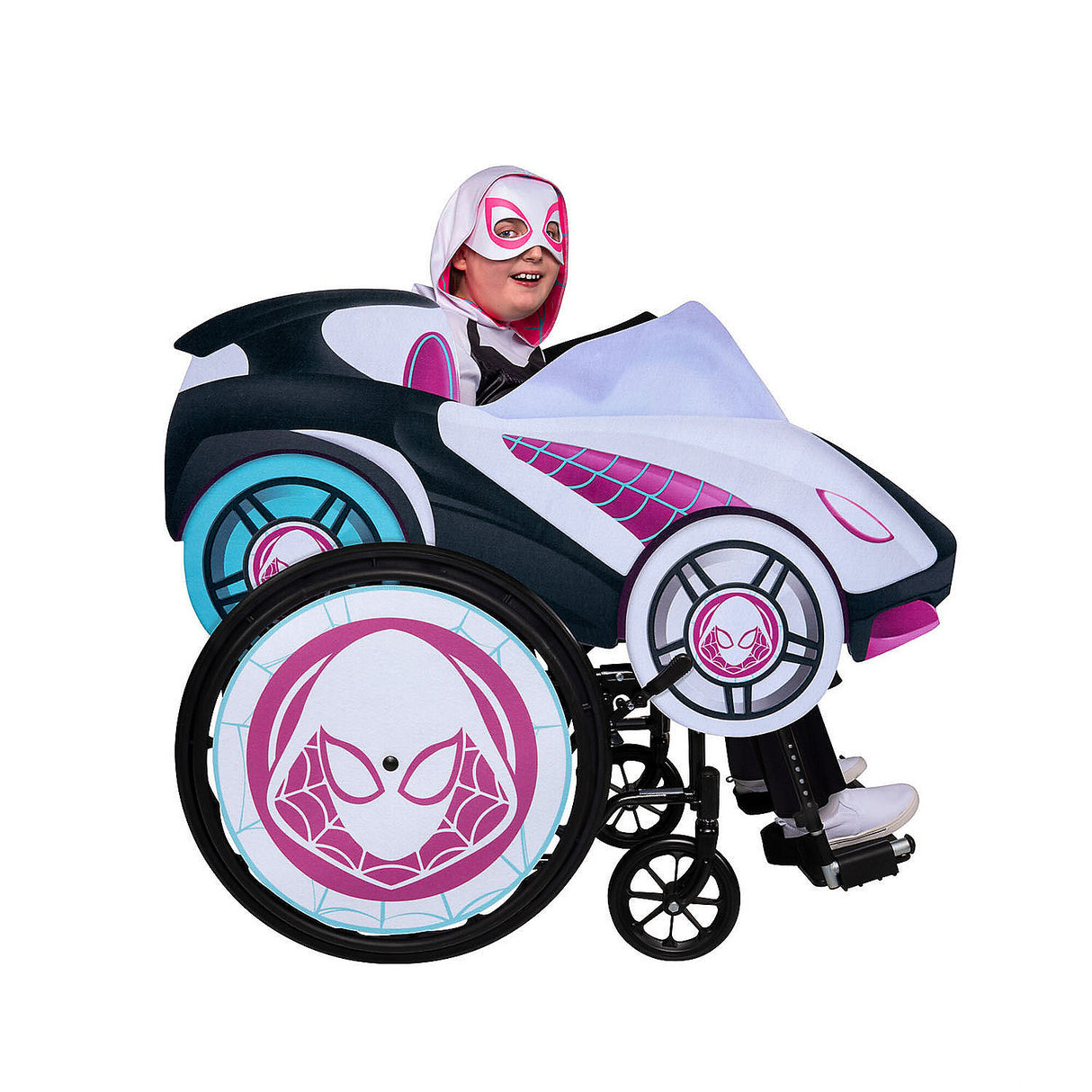 Marvel Ghost Spider Wheelchair Costume Accessory for Halloween and Daily Play for Kids