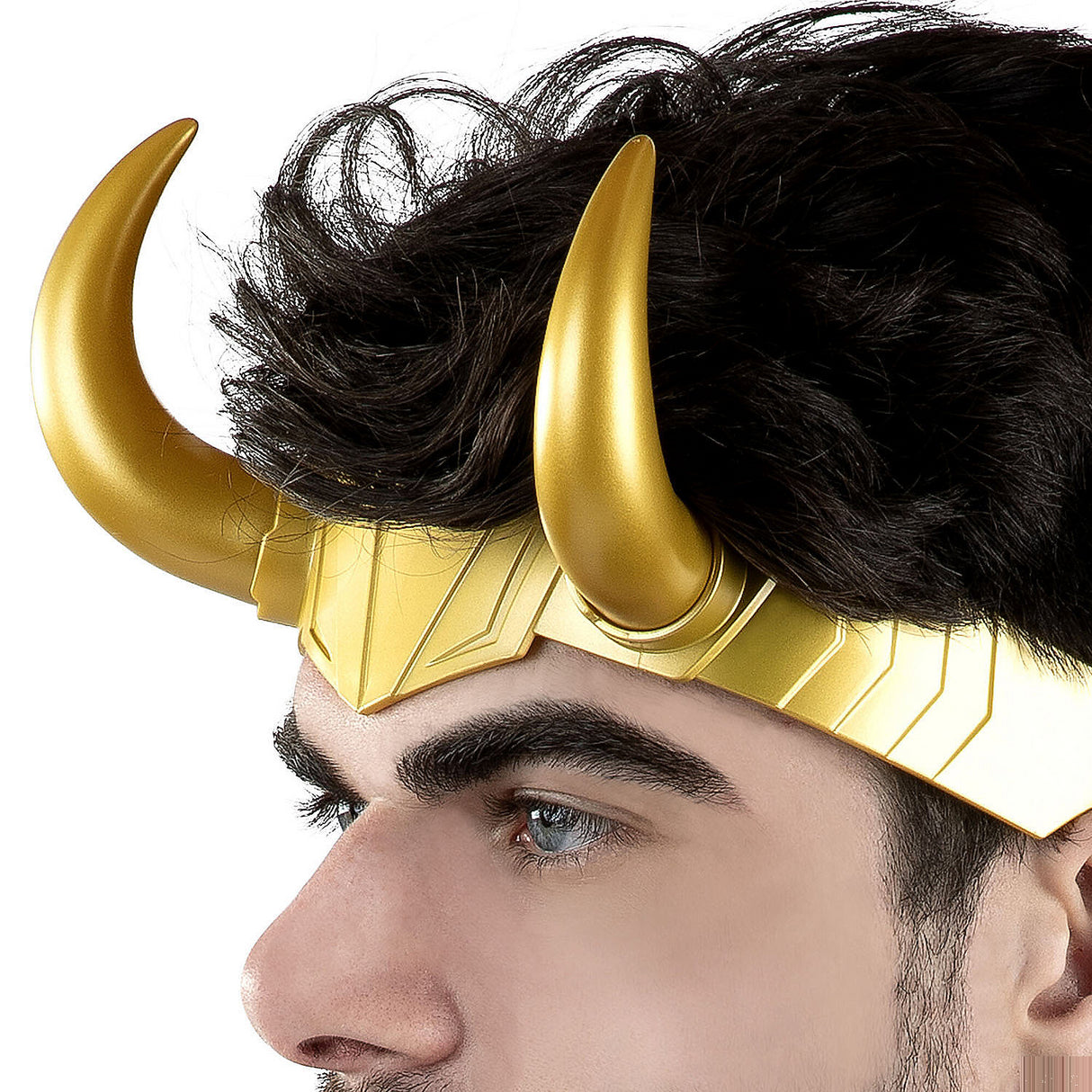 Marvel Loki Headpiece for Adult Costumes Halloween Parties and Comic Book Events