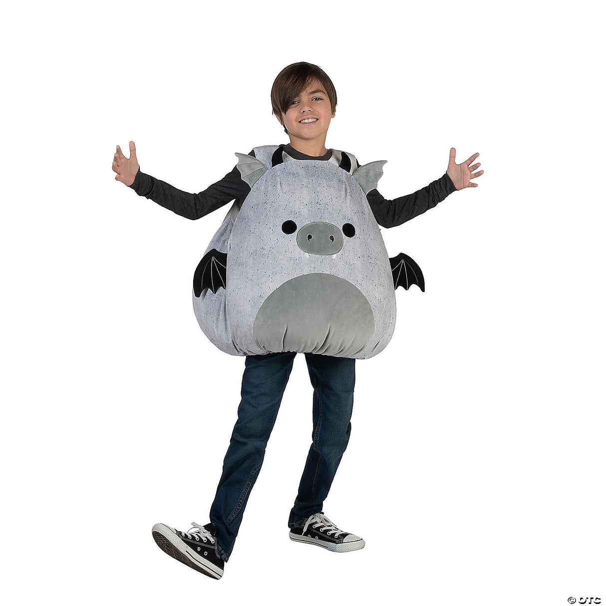 Kids Deluxe Squishmallows Gio the Gargoyle Plush Costume for Halloween Parties and Costume Events