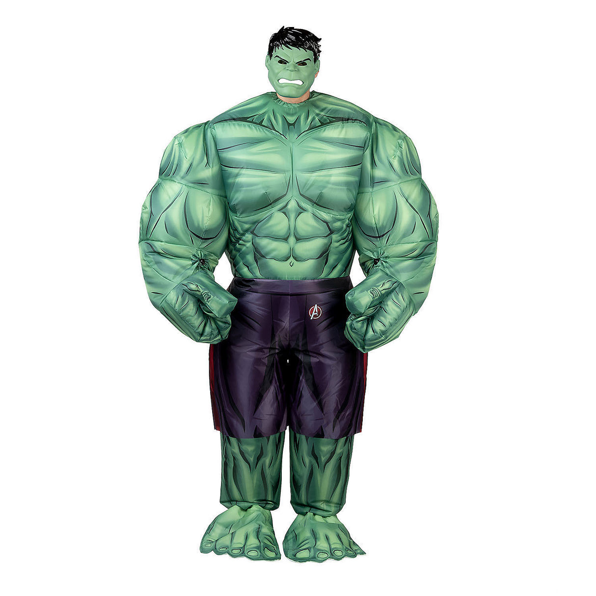 Inflatable Marvel Hulk Jumpsuit Costume for Fun Halloween Parties and Superhero Dress Up Events