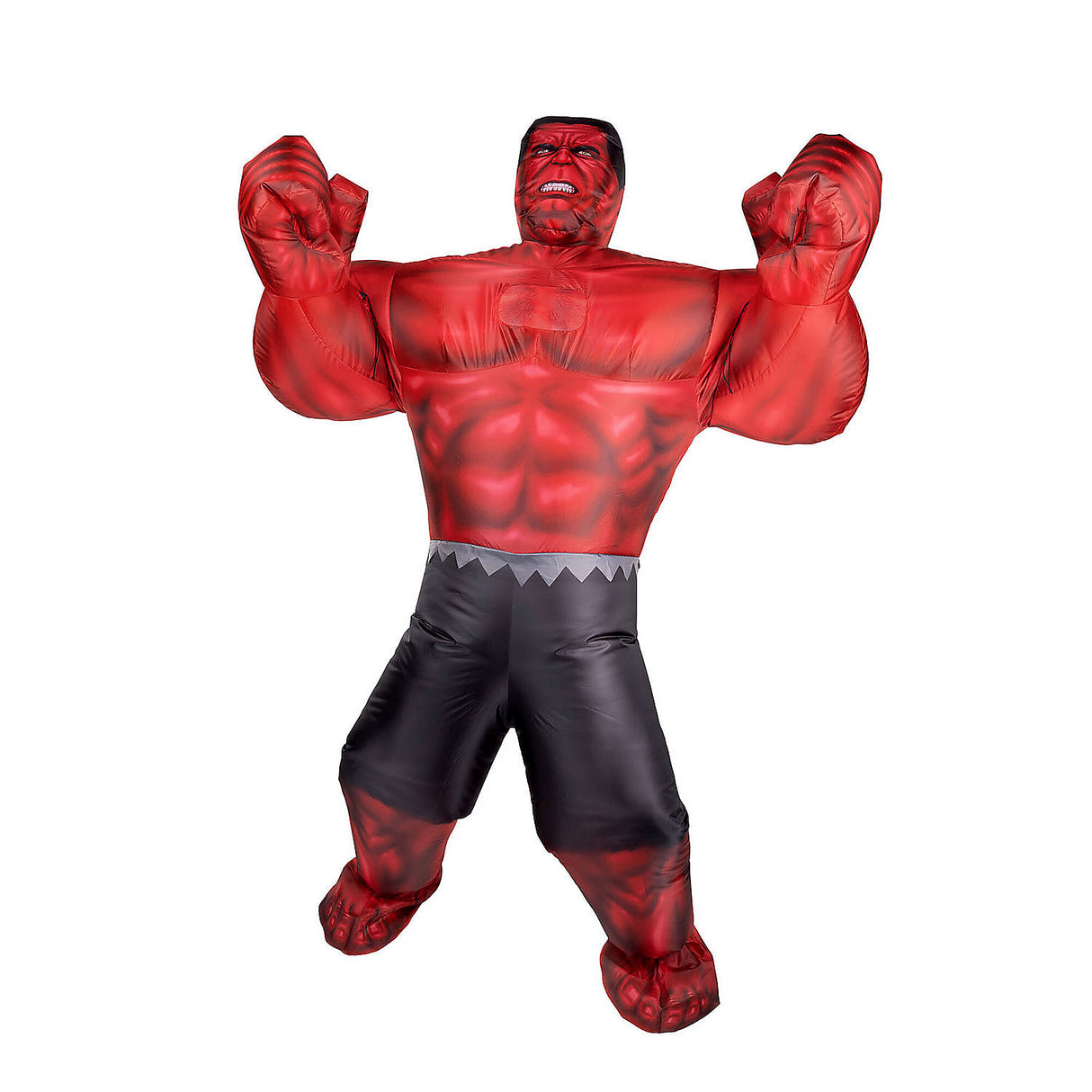 Inflatable Captain America Red Hulk Costume for Adults Halloween Parties and Superhero Events
