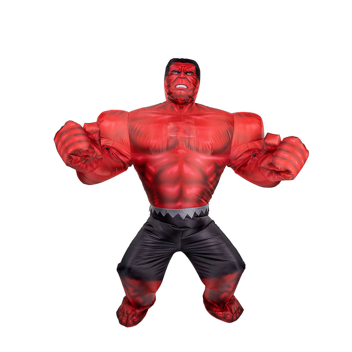 Inflatable Captain America Red Hulk Costume for Adults Halloween Parties and Superhero Events