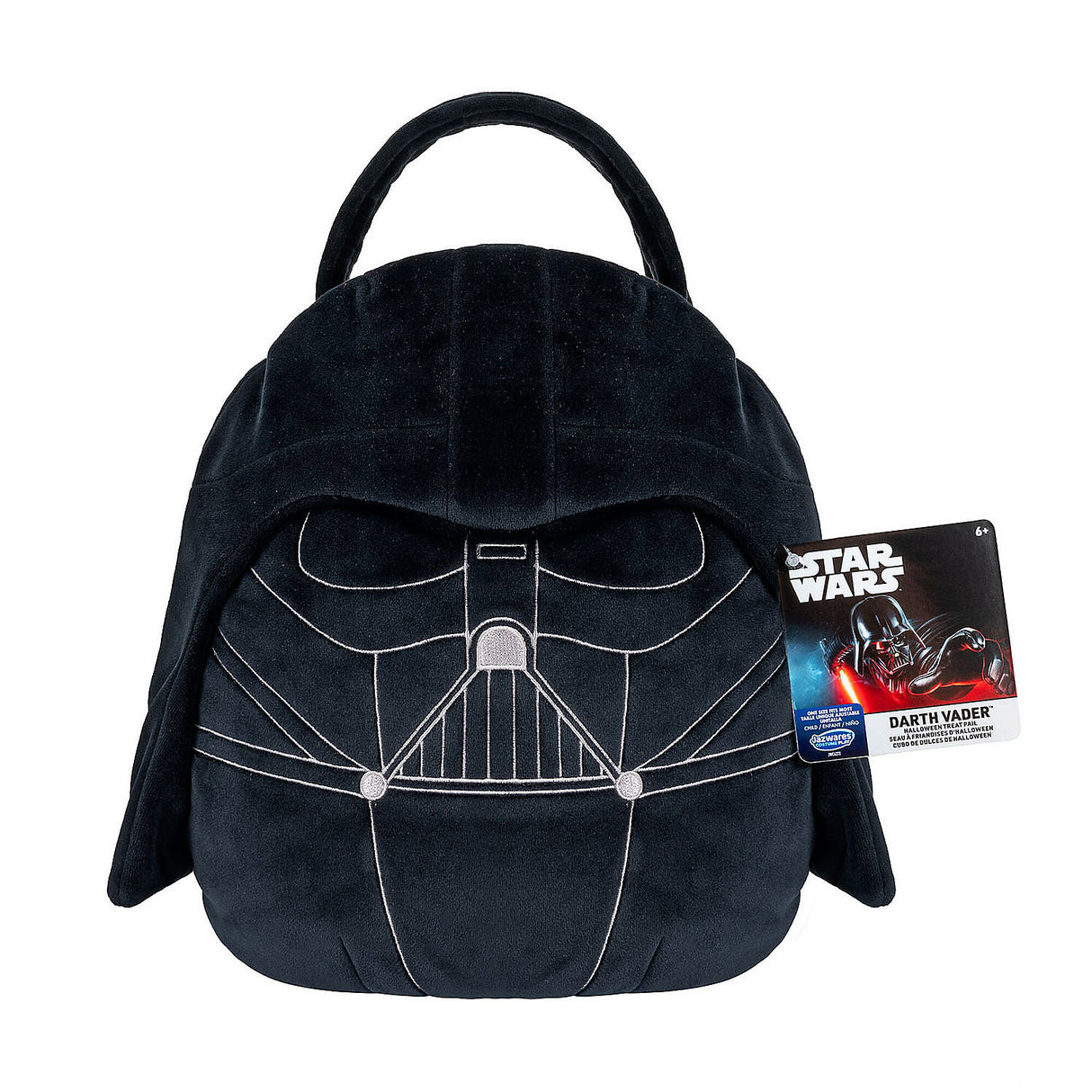 Unique 12 Inch Darth Vader Stuffed Halloween Treat Pail for Kids Fun and Halloween Celebrations