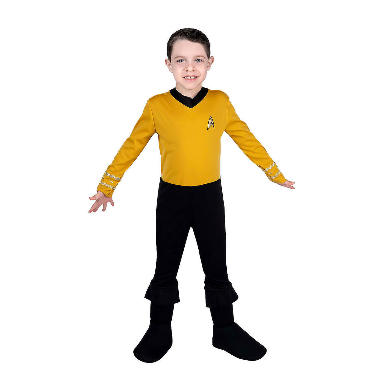Toddler Deluxe Star Trek Captain Kirk Jumpsuit for Themed Costume Events and Imaginative Play