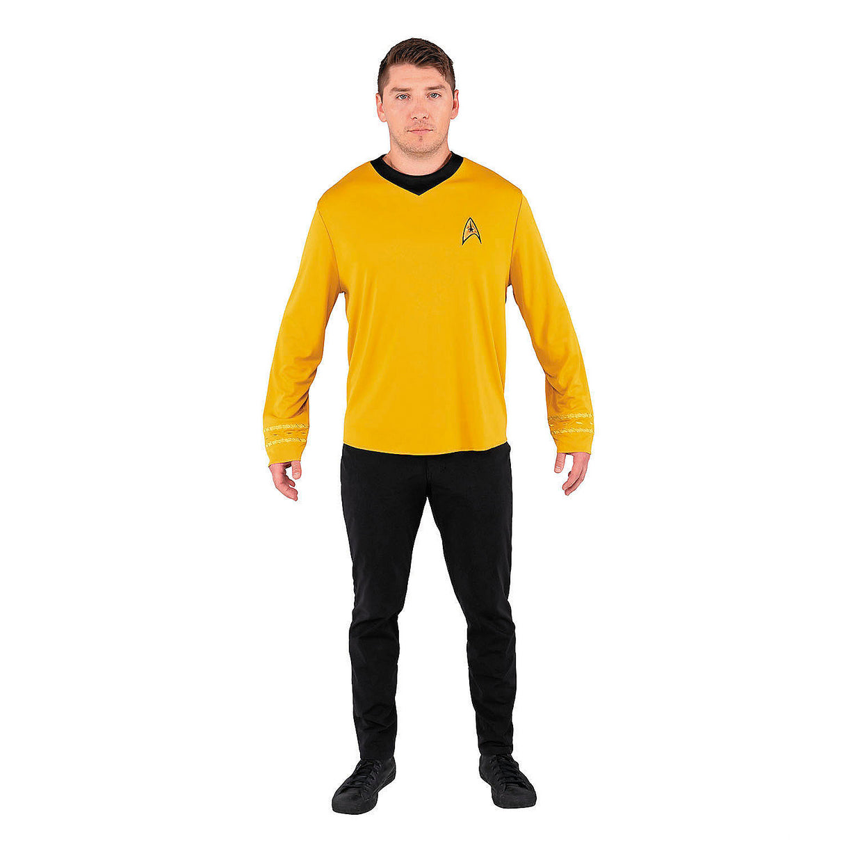 Authentic Adults Star Trek Captain Kirk Costume Top for Cosplay Events and Sci Fi Conventions