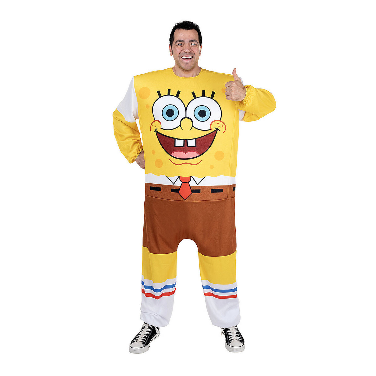 Adults SpongeBob SquarePants Onesie Costume for Halloween Parties Dress Up Events and Cozy Nights
