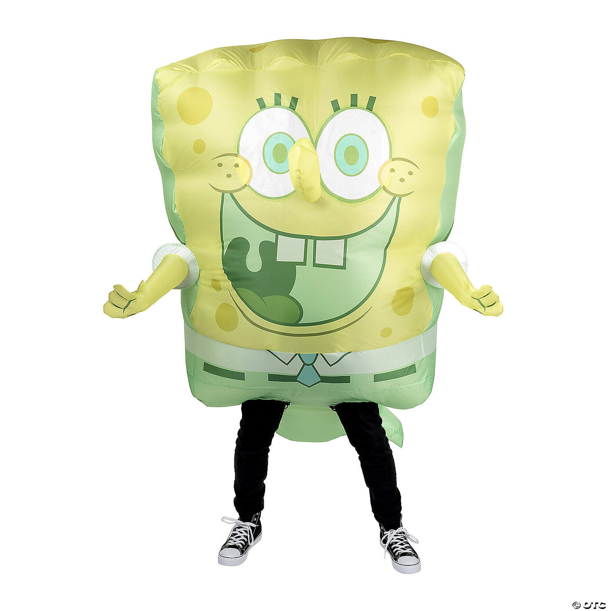 Inflatable SpongeBob SquarePants Jumpsuit Costume for Adults Halloween Parties and Comic Con Events