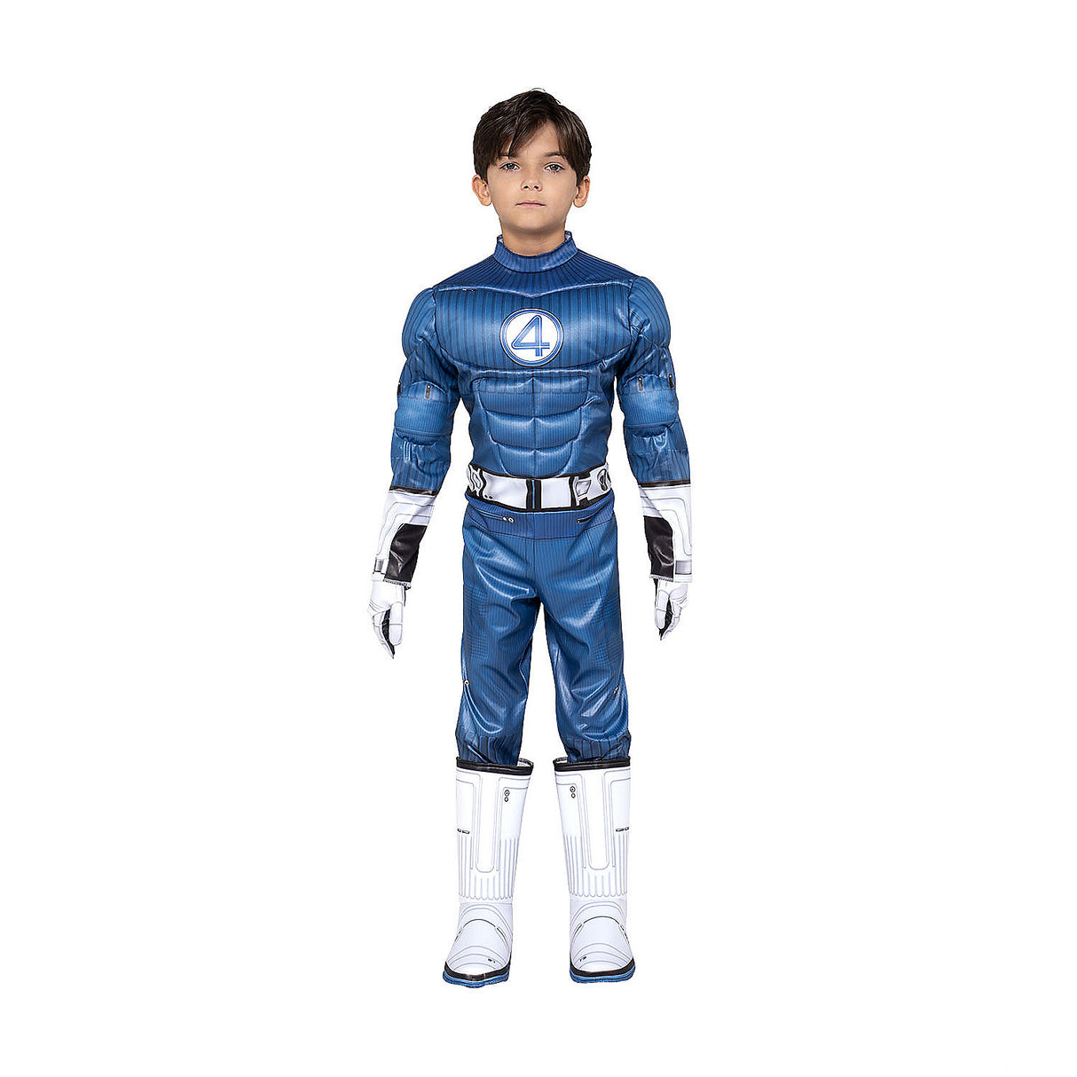 Kids Marvel Mr. Fantastic Jumpsuit Costume for Halloween Parties Cosplay and Superhero Adventures