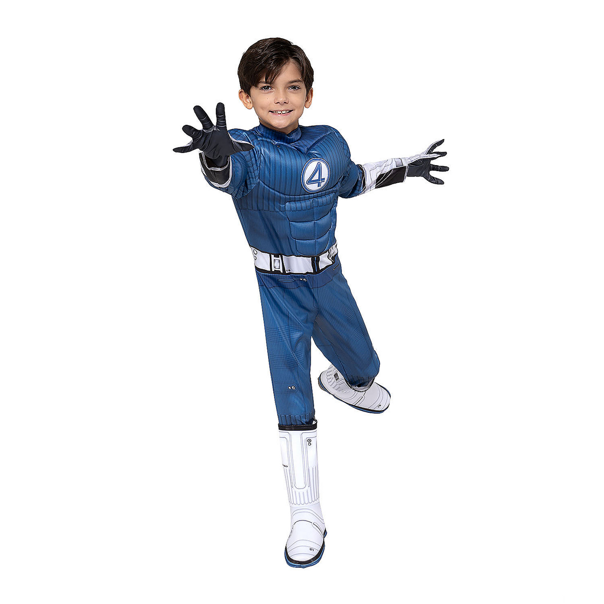 Kids Qualux Marvel The Fantastic Four: First Steps Mr. Fantastic Jumpsuit Costume