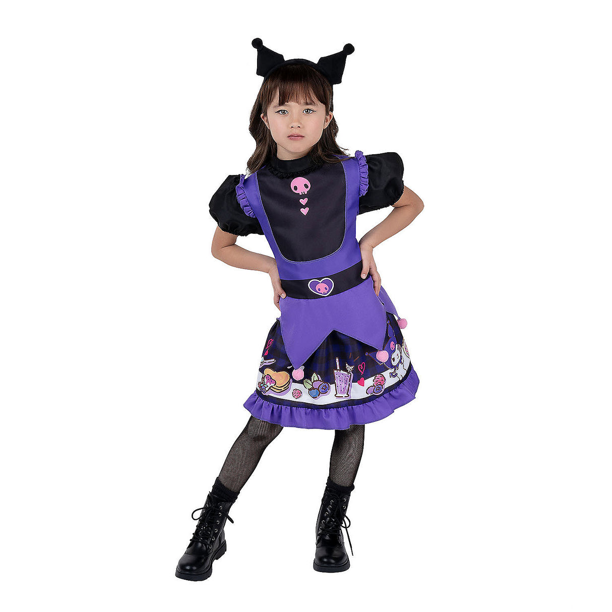 Kids Classic Hello Kitty Kuromi Dress Costume for Halloween Parties and Themed Dress Up Events