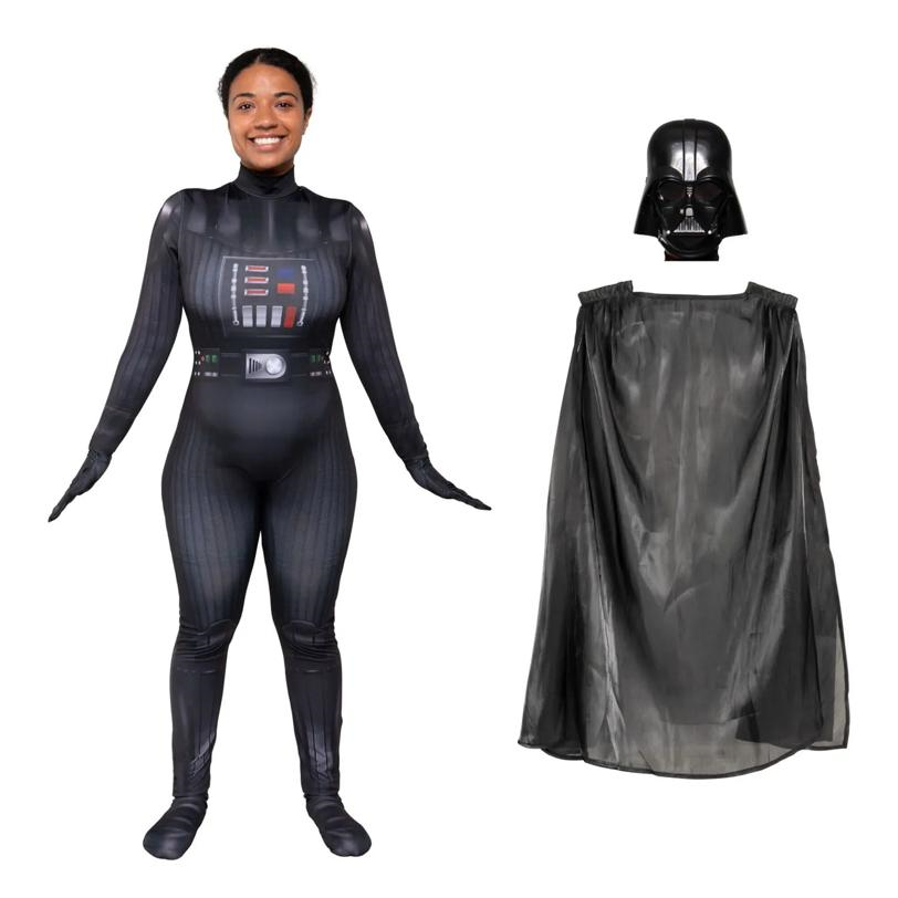 Women's Zentai Star Wars: Kenobi Darth Vader Jumpsuit Costume