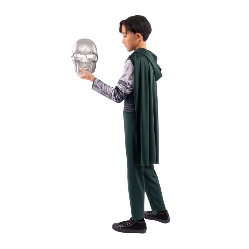 RADYAN Kids Doomsday Doctor Doom Jumpsuit Costume - Full jumpsuit with printed design for a superhero look