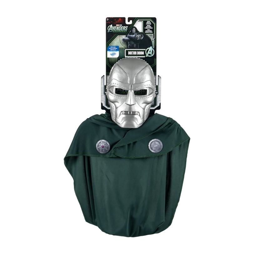 RADYAN Kids Avengers Doomsday Doctor Doom Cape & Mask - One Size - Molded plastic mask for a fun appearance