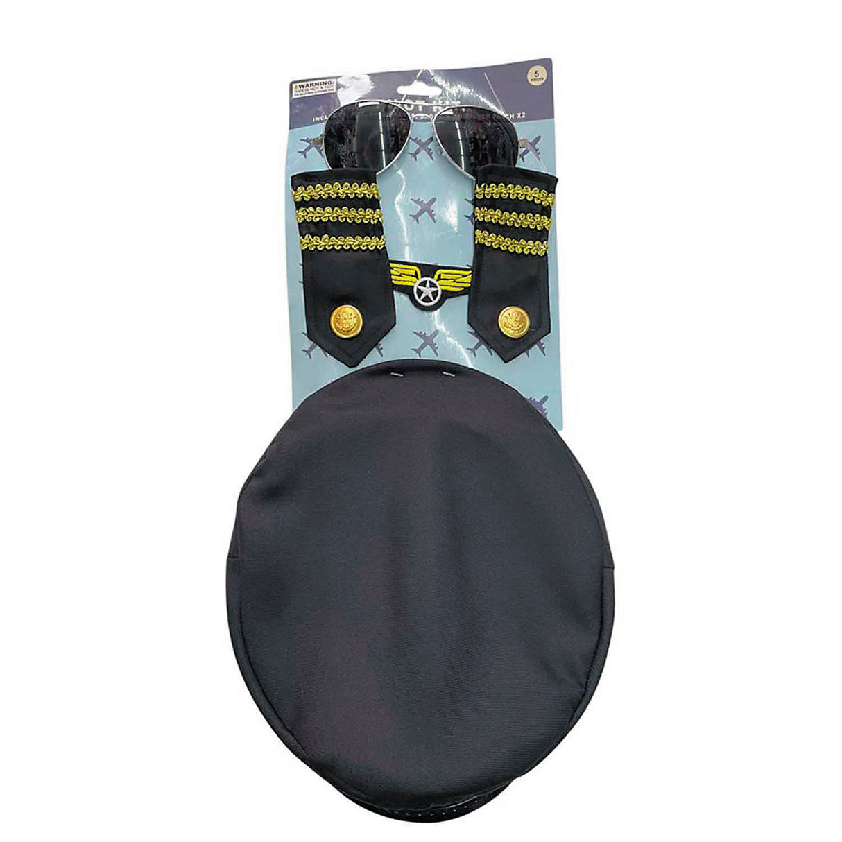 Complete Adults Pilot Costume Accessory Kit for Halloween Parties Themed Events and Fancy Dress Occasions