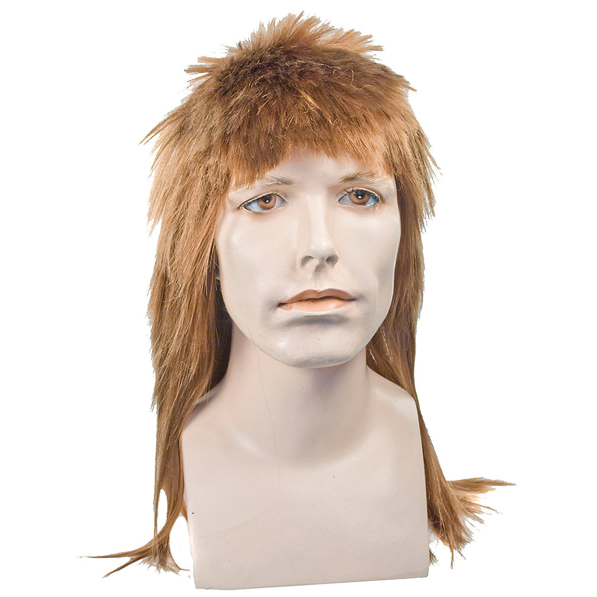 Mullet Long Straw Wig for Rockstar Characters Halloween Parties and Costume Events