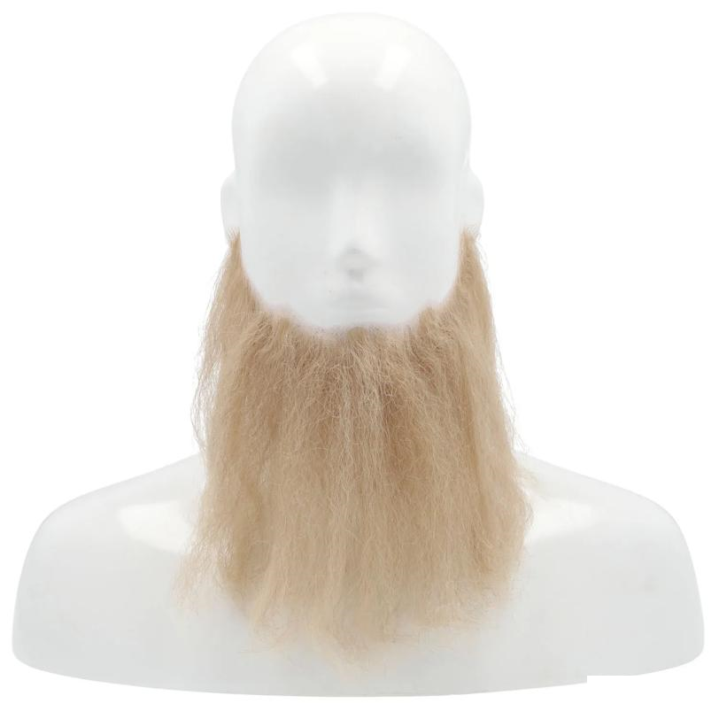 16" Full-Face Human Hair Beard - Realistic Costume Accessory product image showing the design and