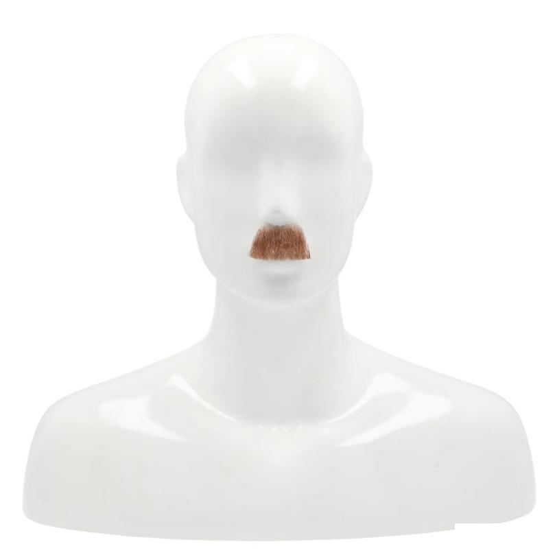Charlie Chaplin Style Mustache - Human Hair Accessory for Costumes product image showing the design and