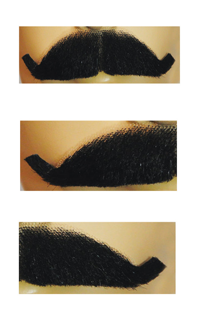 MUST M34 HU Human Hair Mustache for Character Costumes and Theatrical Performances