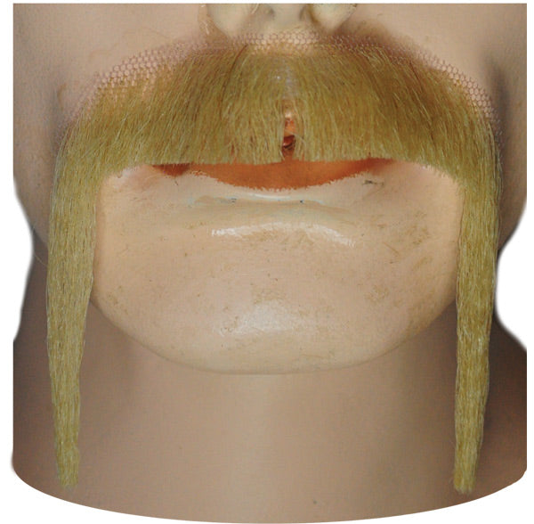Natural Looking Fu Manchu Mustache for Costume Parties and Theatrical Performances
