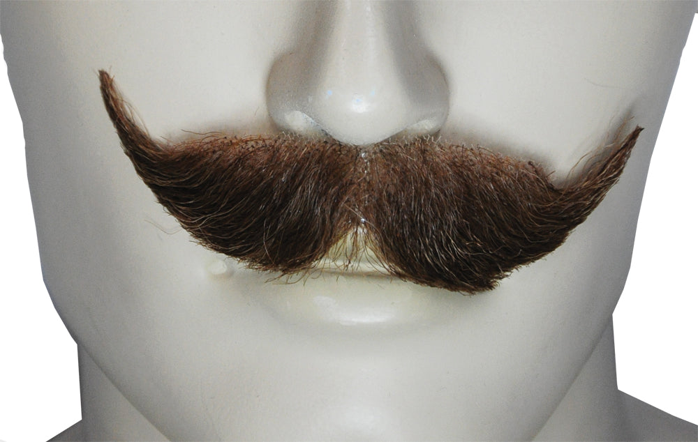 Realistic Human Hair Mustache for DIY Costumes and Role Play Character Emulation