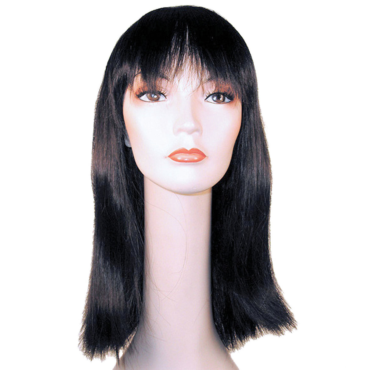Premium CLEO LONG DLX BLACK Wig for Halloween Costumes and Theatrical Performances