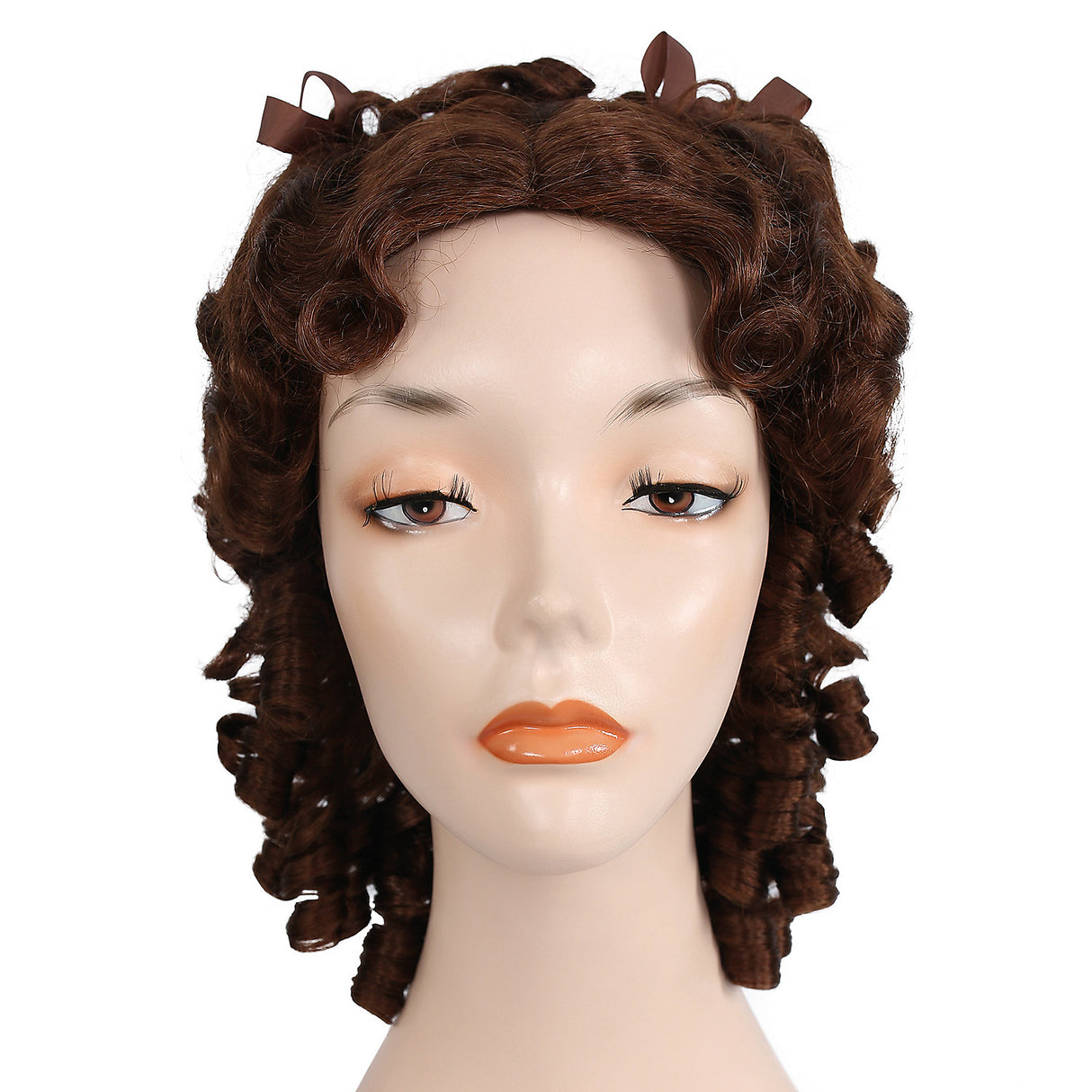 Scarlett Medium Brown Red Wig for Civil War Reenactments Historical Costume Events and Plays