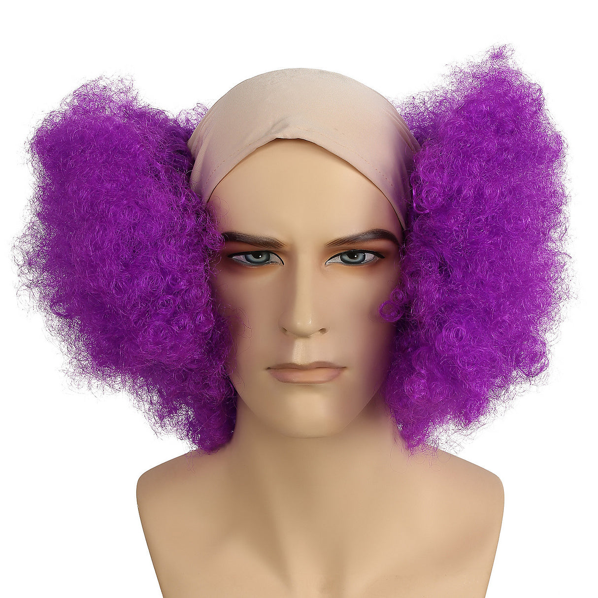 Voluminous Bald Curly Clown Wig for Halloween Parties Themed Events and Family Gatherings