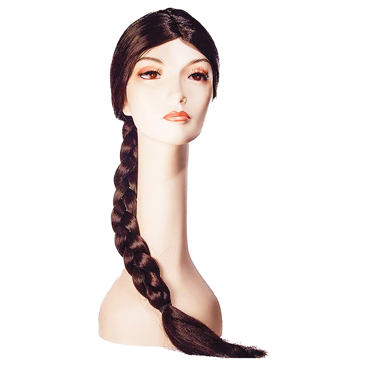 Fun Hunger Girl Long Braided Wig for Adventure Game Costumes and Retro Themed Parties