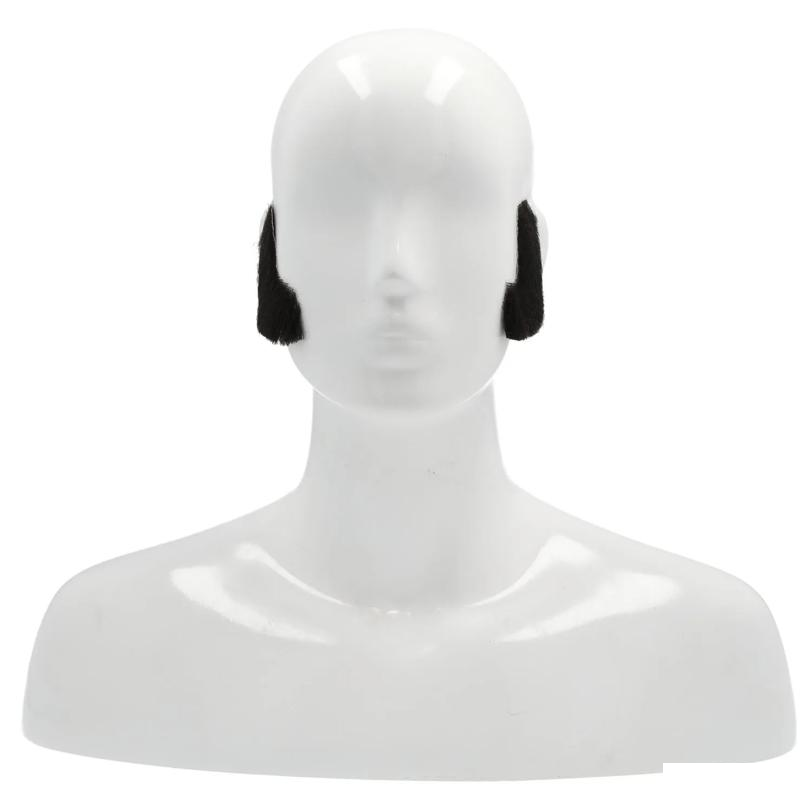 Human Hair Sideburns - Realistic Costume Accessory for Various Characters