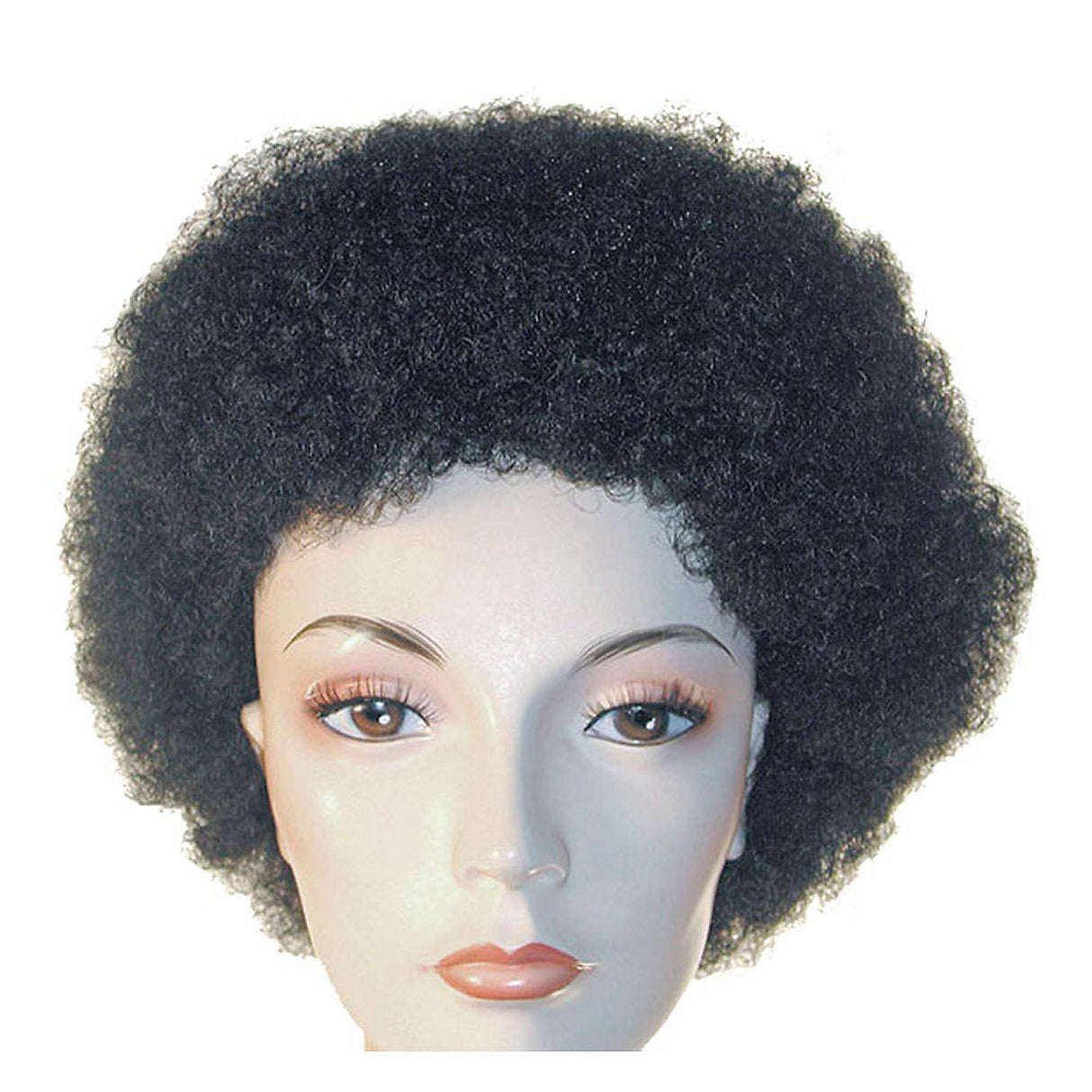 Realistic AFRO Medium BLACK Wig for Costume Parties Dress-Up and Themed Events