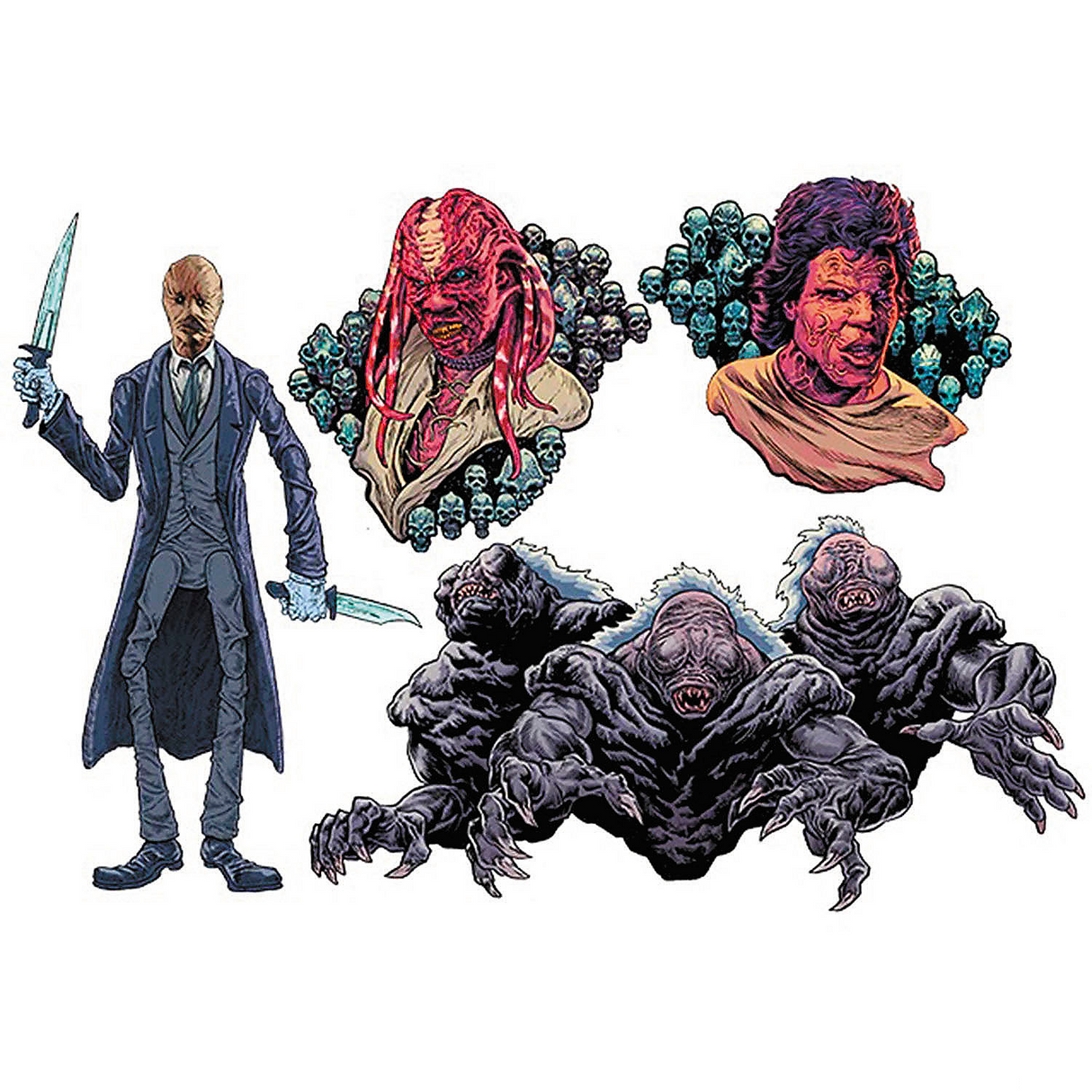 Clive Barker's Nightbreed Collection 1 Wall Decorations 4 Pc.