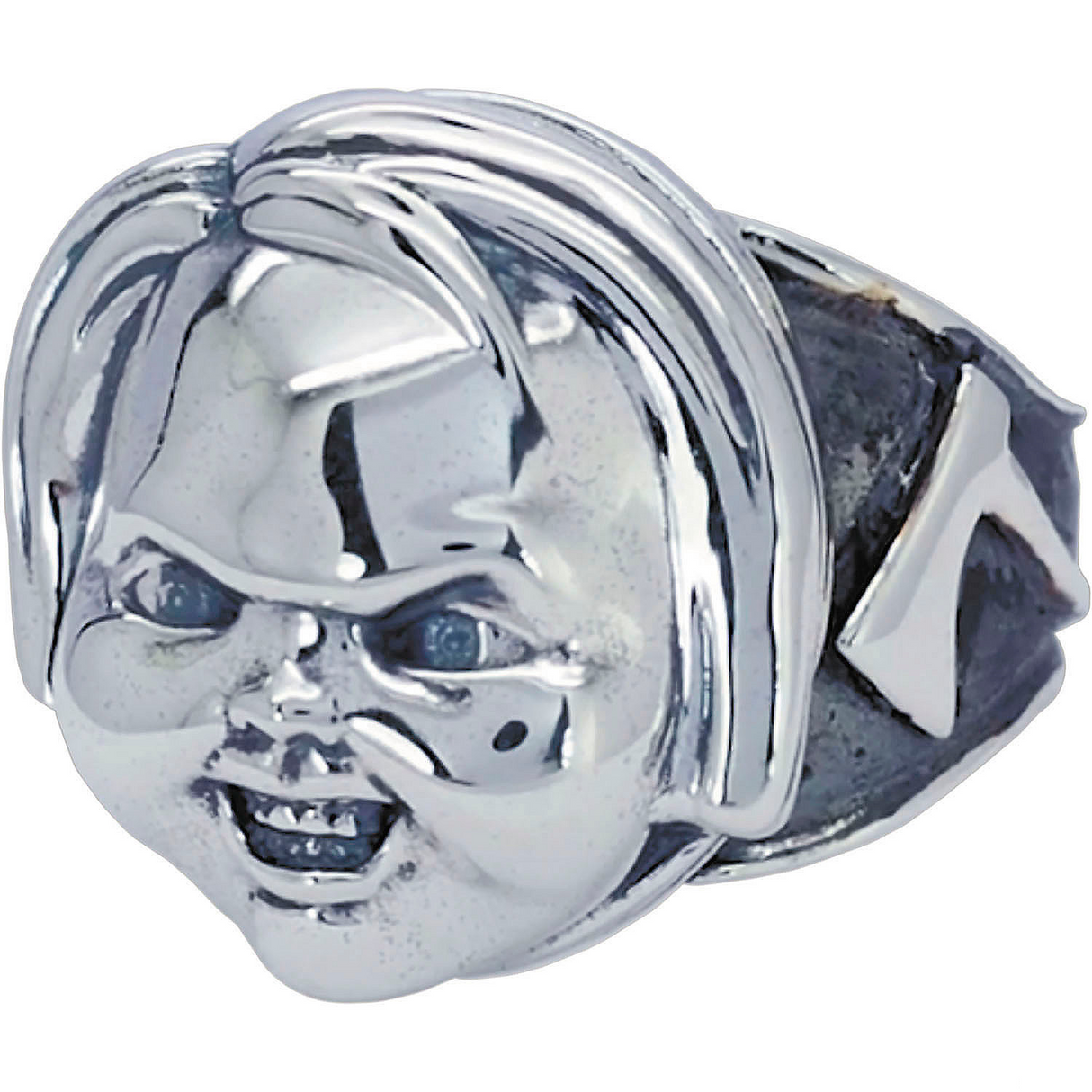Child's Play Chucky Face Sterling Silver Ring
