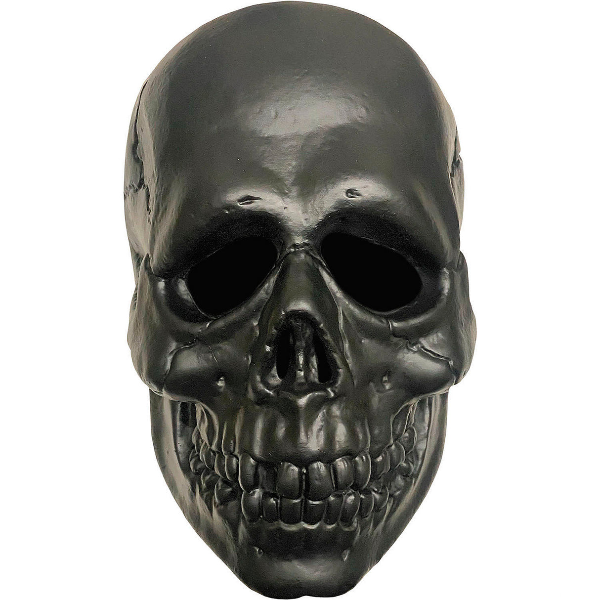 Don Post Studios Black Skull Mask for Halloween Costumes Parties and Scary Themed Events