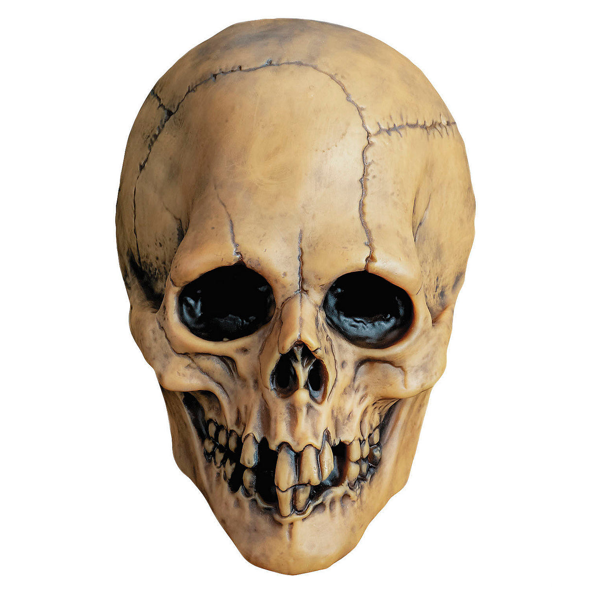 Premium Aged Voodoo Skull Overhead Vinyl Mask for Halloween Costume Parties and Spooky Themed Events