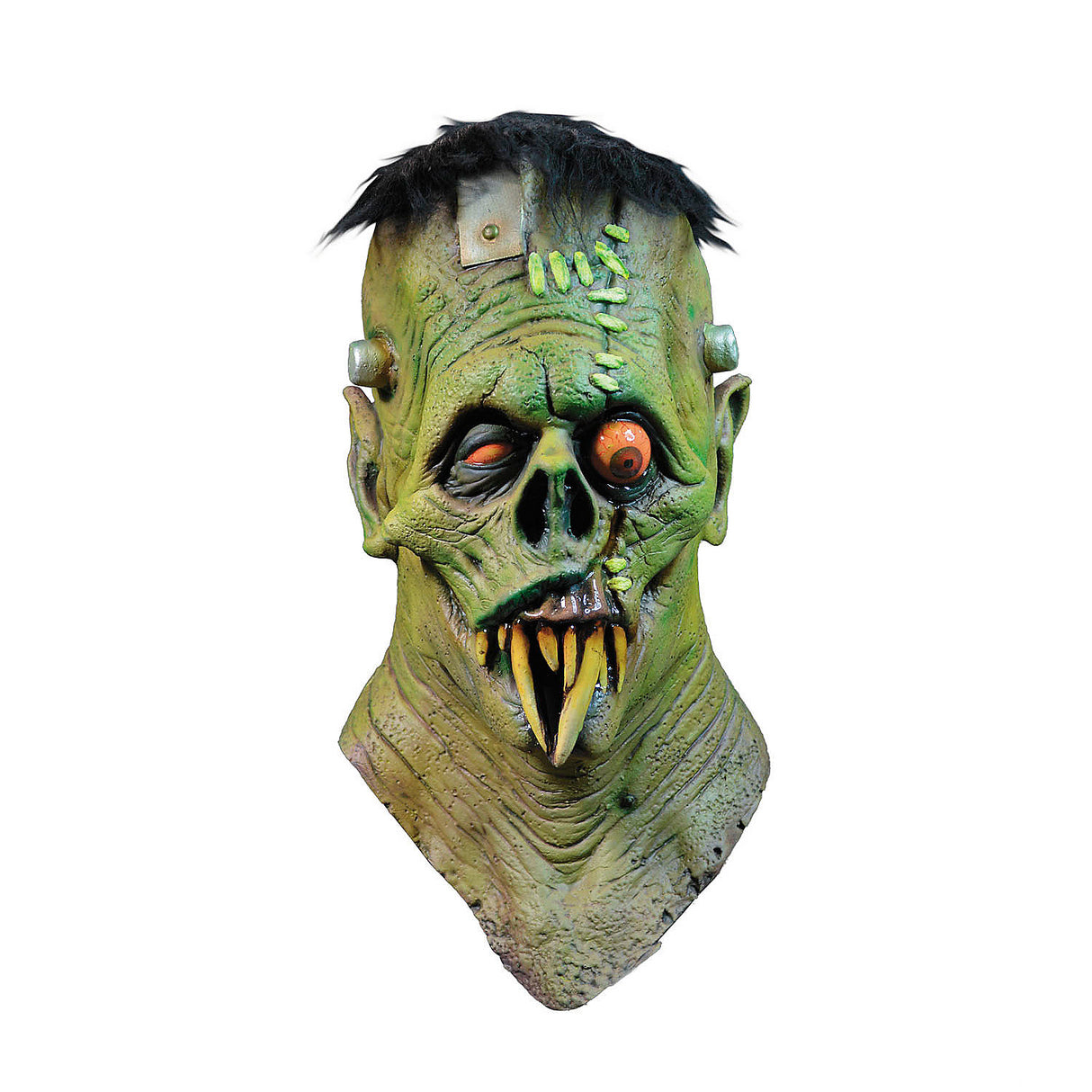 Unique Toxictoons Green Gruesome Monster Mask for Halloween Parties and Themed Events