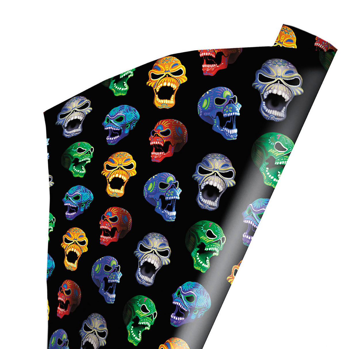 Premium Wrapped in Terror Iron Maiden Wrapping Paper for Halloween Parties Gifts and Horror Fan Celebrations