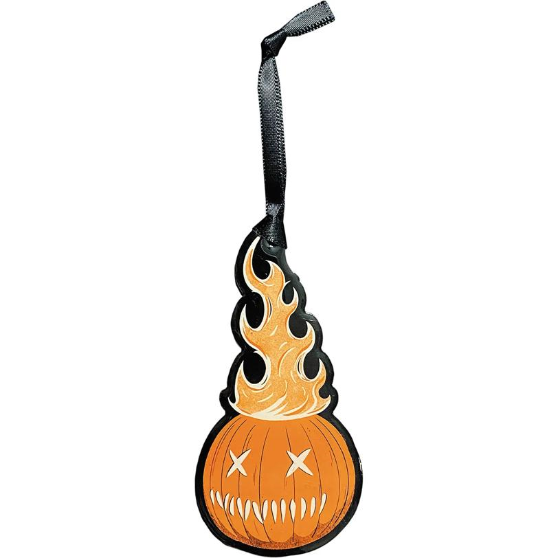 Holiday Horrors Trick 'r Treat Sam O' Lantern Pumpkin Metal Full-Color Ornament