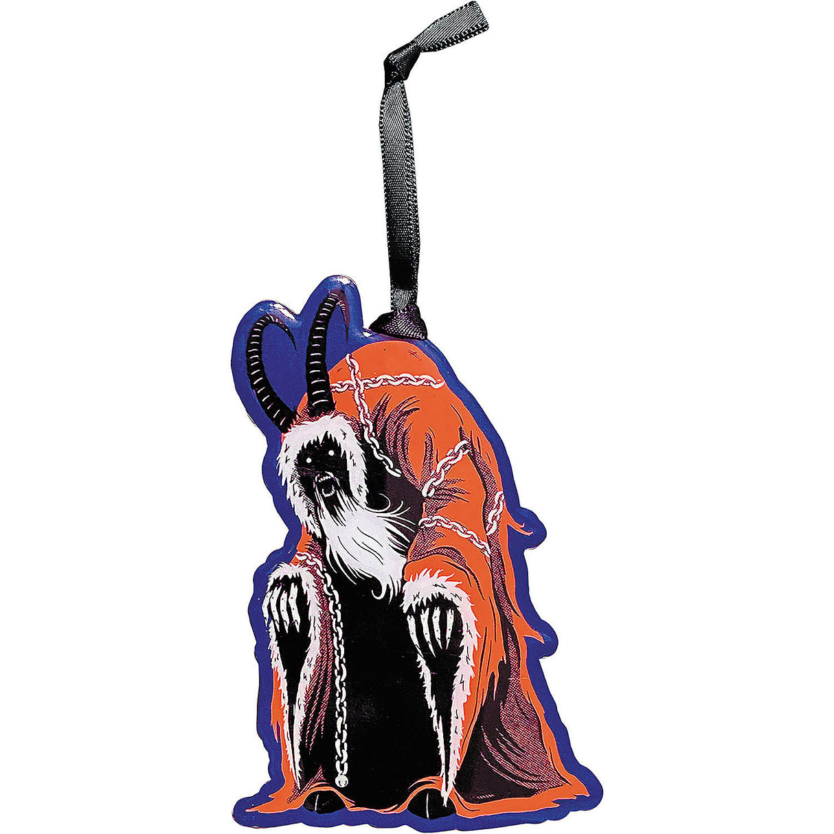 Holiday Horrors Krampus Metal Ornament for Christmas Trees and Festive Decorations