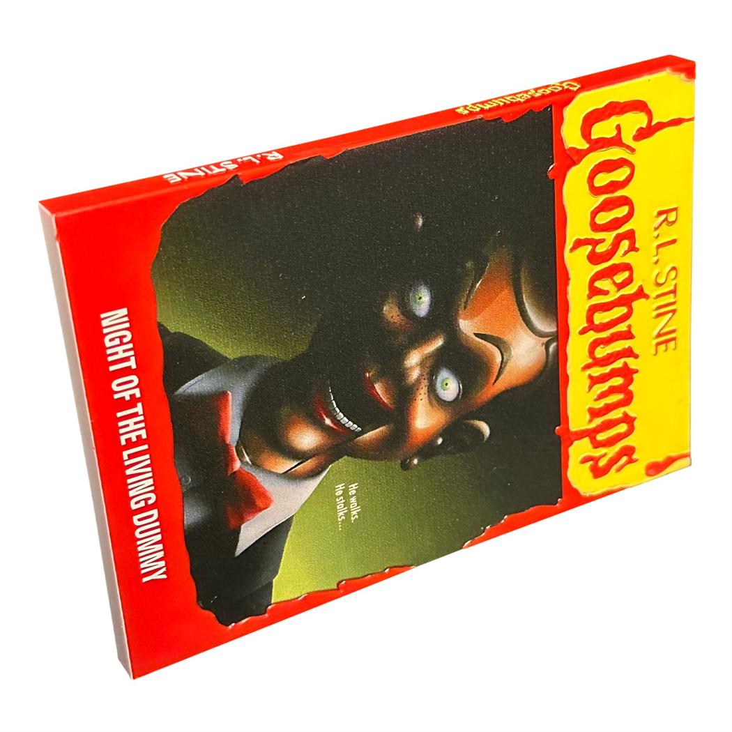 Official Goosebumps Night of the Living Dummy Book Magnet for Memorable Fridge Decor and Collectible Display