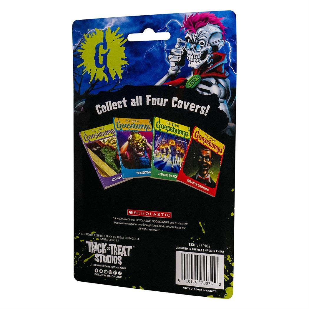 Official Goosebumps Night of the Living Dummy Book Magnet for Memorable Fridge Decor and Collectible Display