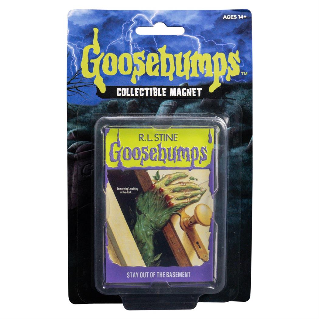 GoosebumpsT Stay Out of the Basement Book Cover Magnet