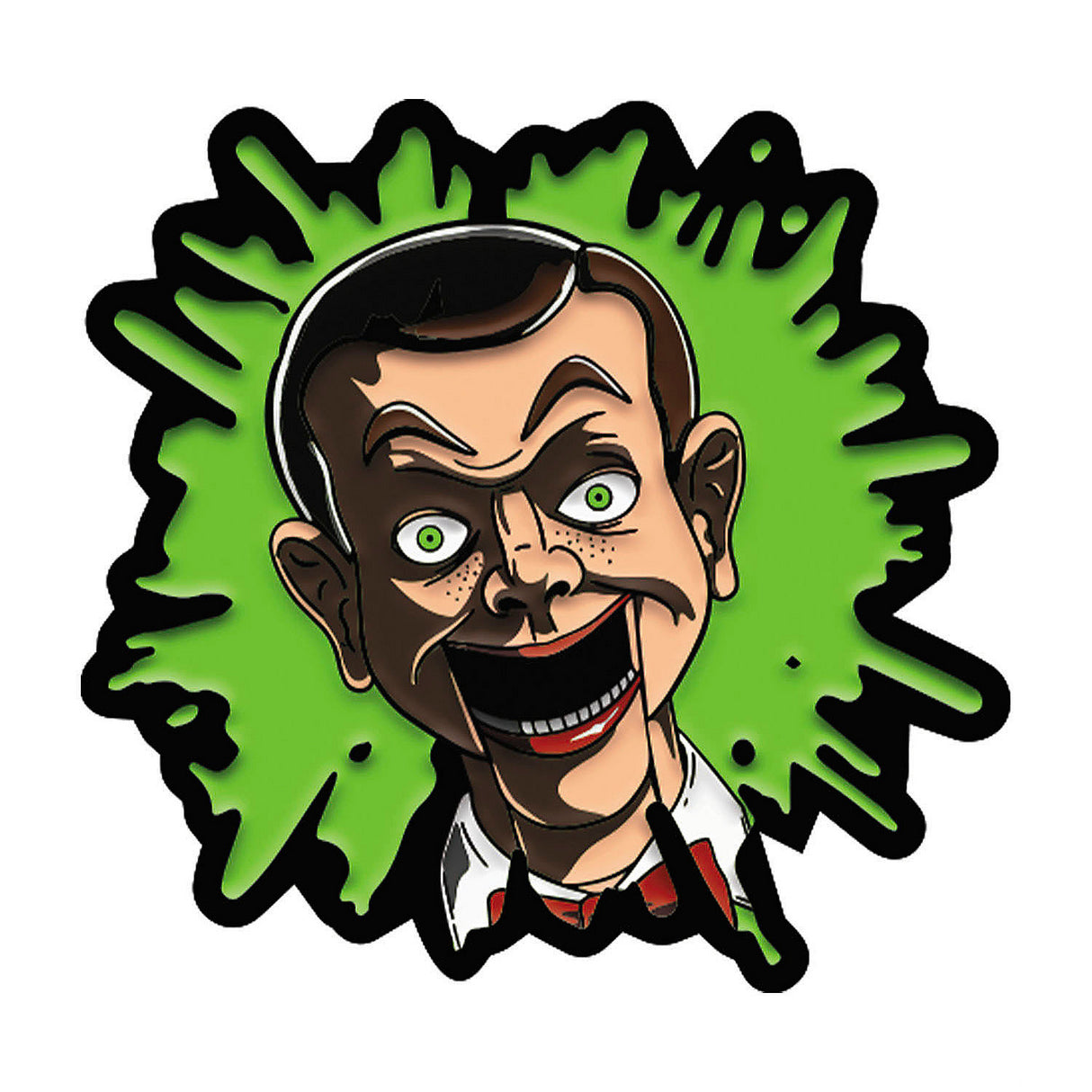 Official Goosebumps Slappy the Dummy Enamel Pin for Halloween Costumes Party Decor and Collectors
