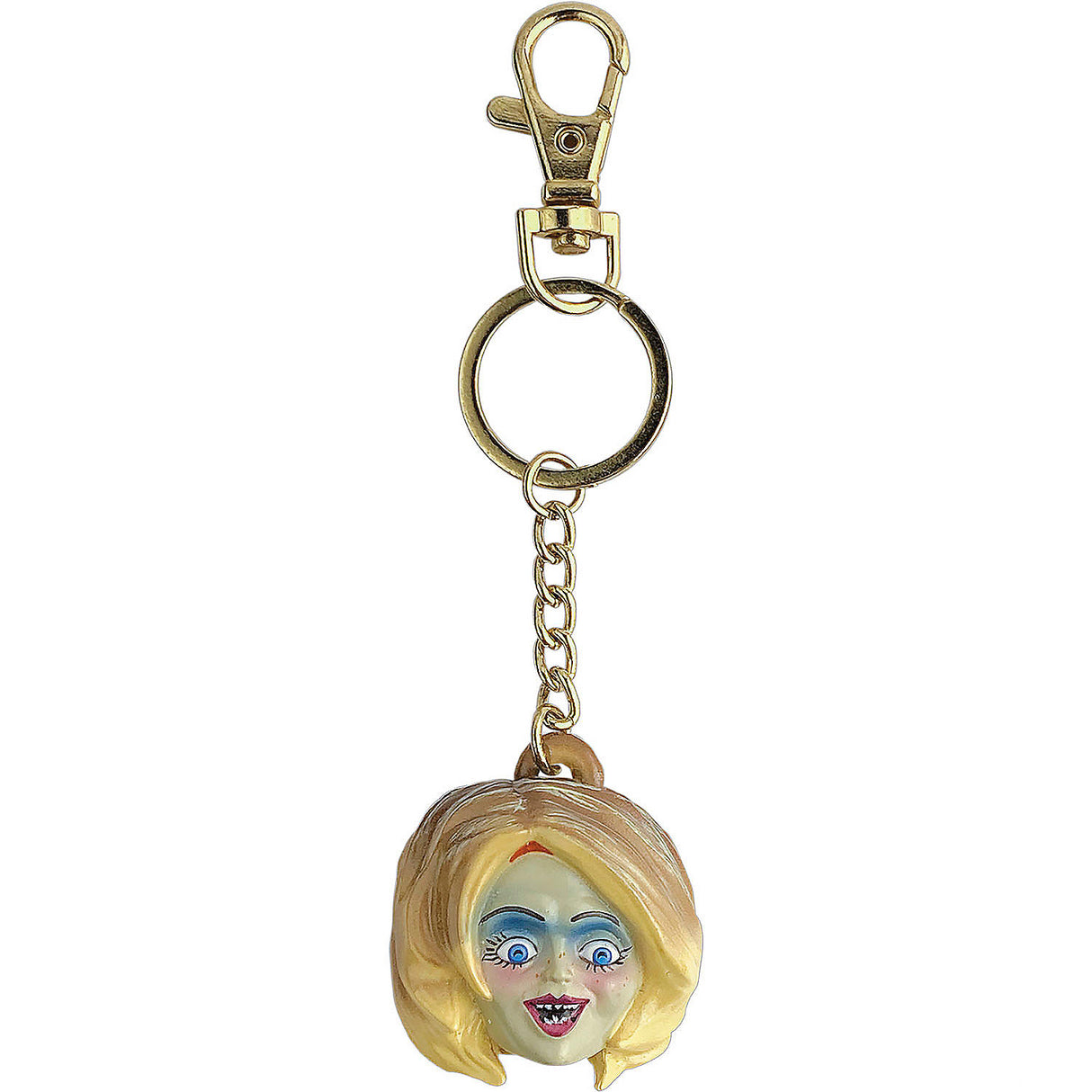 Officially Licensed Seed of Chucky Glenda Keychain for Halloween Collecting and Fandom Gifting