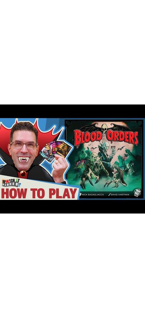Blood Orders Vampire Board Game for 2-4 Players Thrilling Strategy and Fun for Family Game Nights