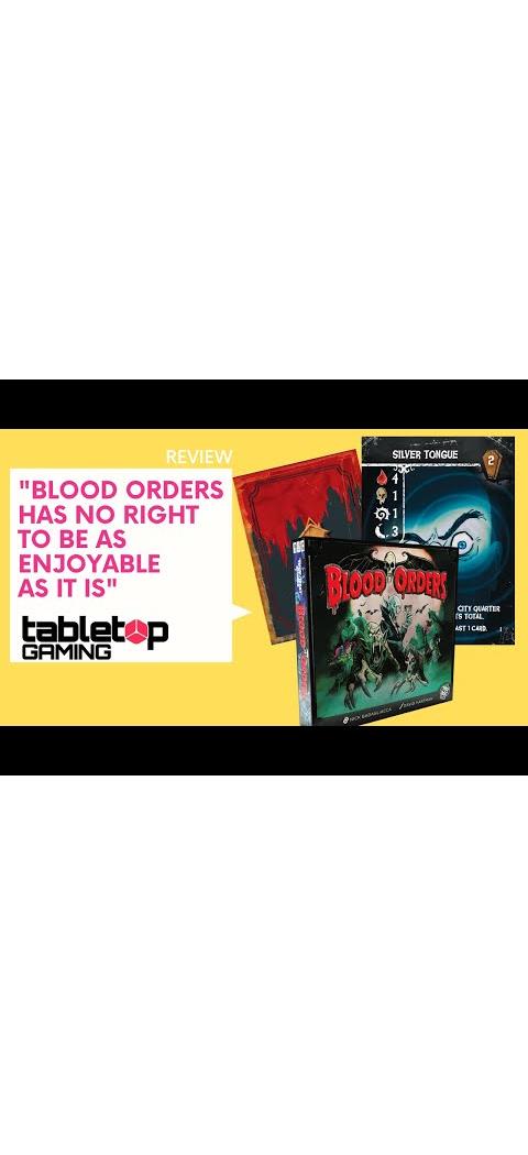 Blood Orders Vampire Board Game for 2-4 Players Thrilling Strategy and Fun for Family Game Nights