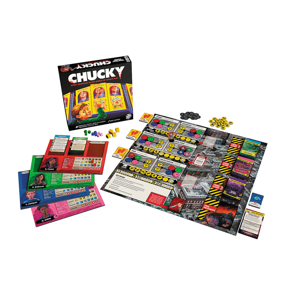 Child's Play Chucky Board Game for 2 to 4 Players Fun for Game Nights and Horror Movie Fans